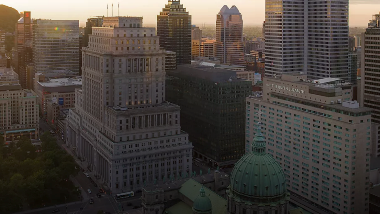 Montréal skyline with the Fairmont